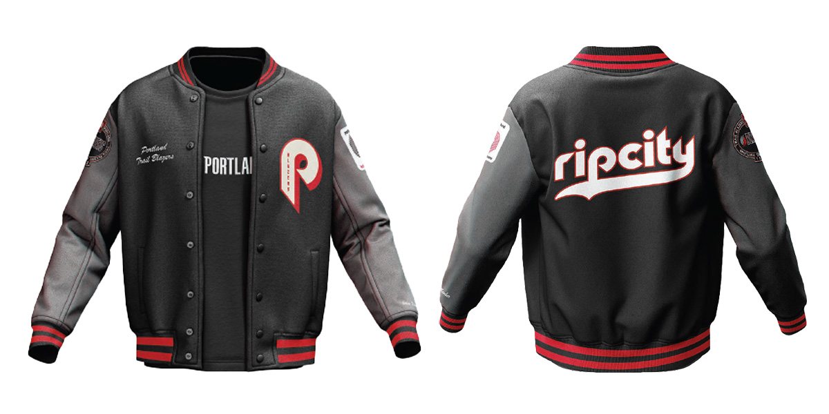 Classic Trail Blazers Varsity Jacket